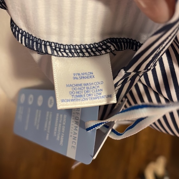 SOUTHERN TIDE Performance Collection Cherise Tank Navy White Stripe Size Medium - Picture 9 of 9